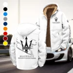 Luxury Coupe Make into line break Winter Fleece Jacket, Multi-Sport Winter Layer HVN1452MA - White