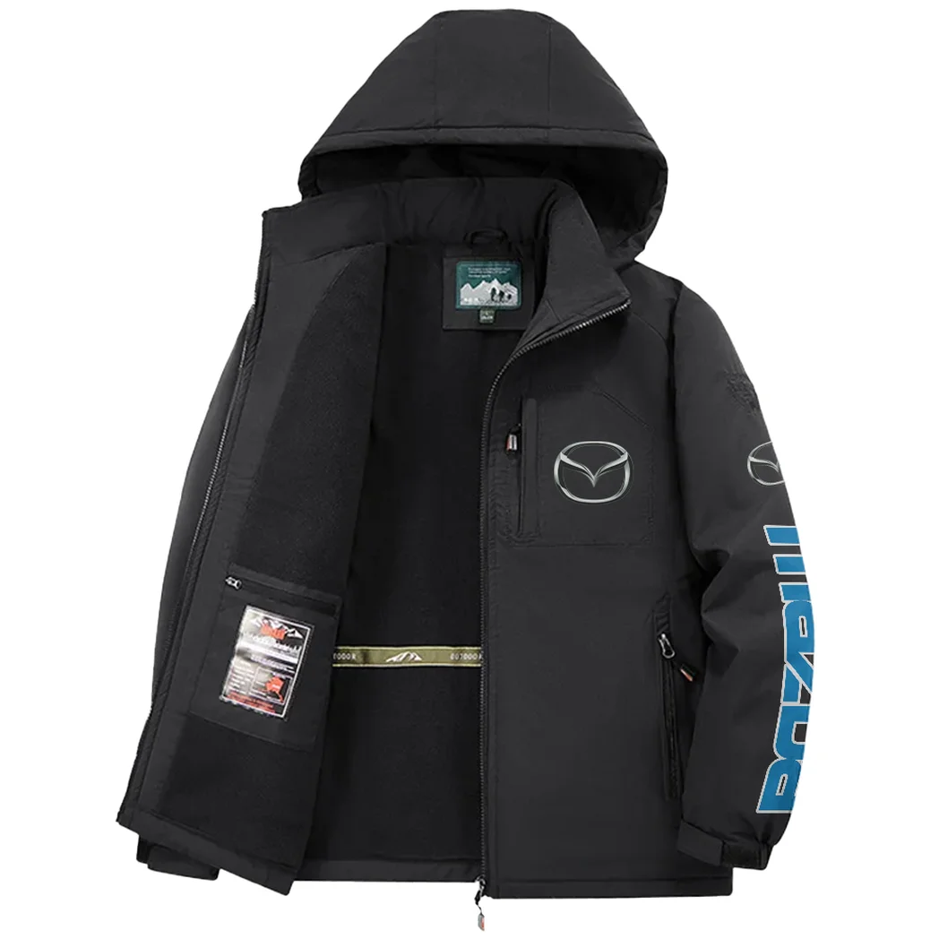 Mid-Size Sedan Fleece Windbreaker Jacket, High-Output Training Jacket HVN1452MA - Black - Image 3