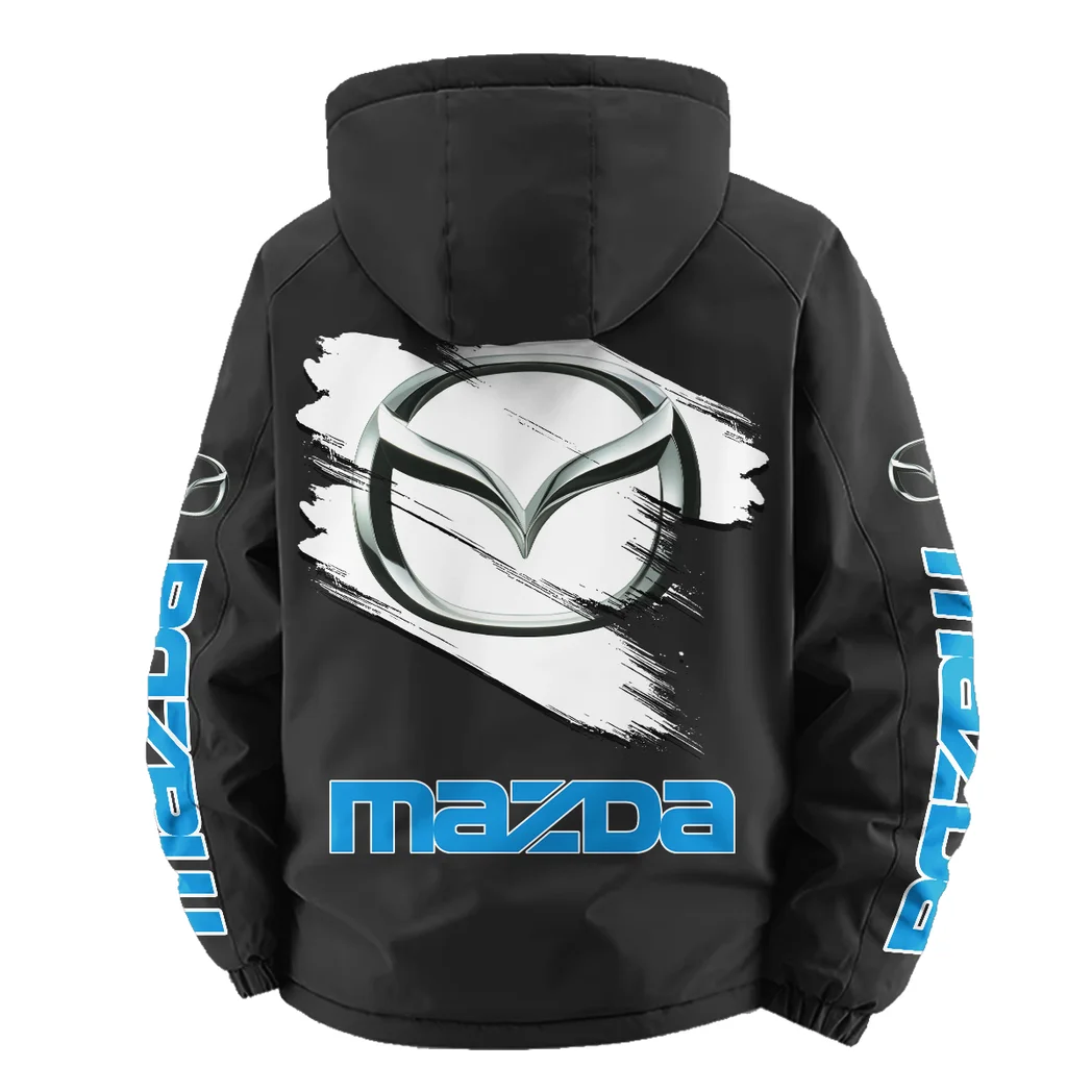 Mid-Size Sedan Fleece Windbreaker Jacket, High-Output Training Jacket HVN1452MA - Black - Image 4