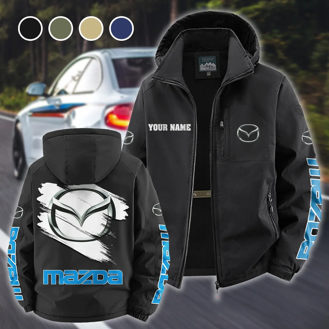 Mid-Size Sedan Fleece Windbreaker Jacket, High-Output Training Jacket HVN1452MA - Black