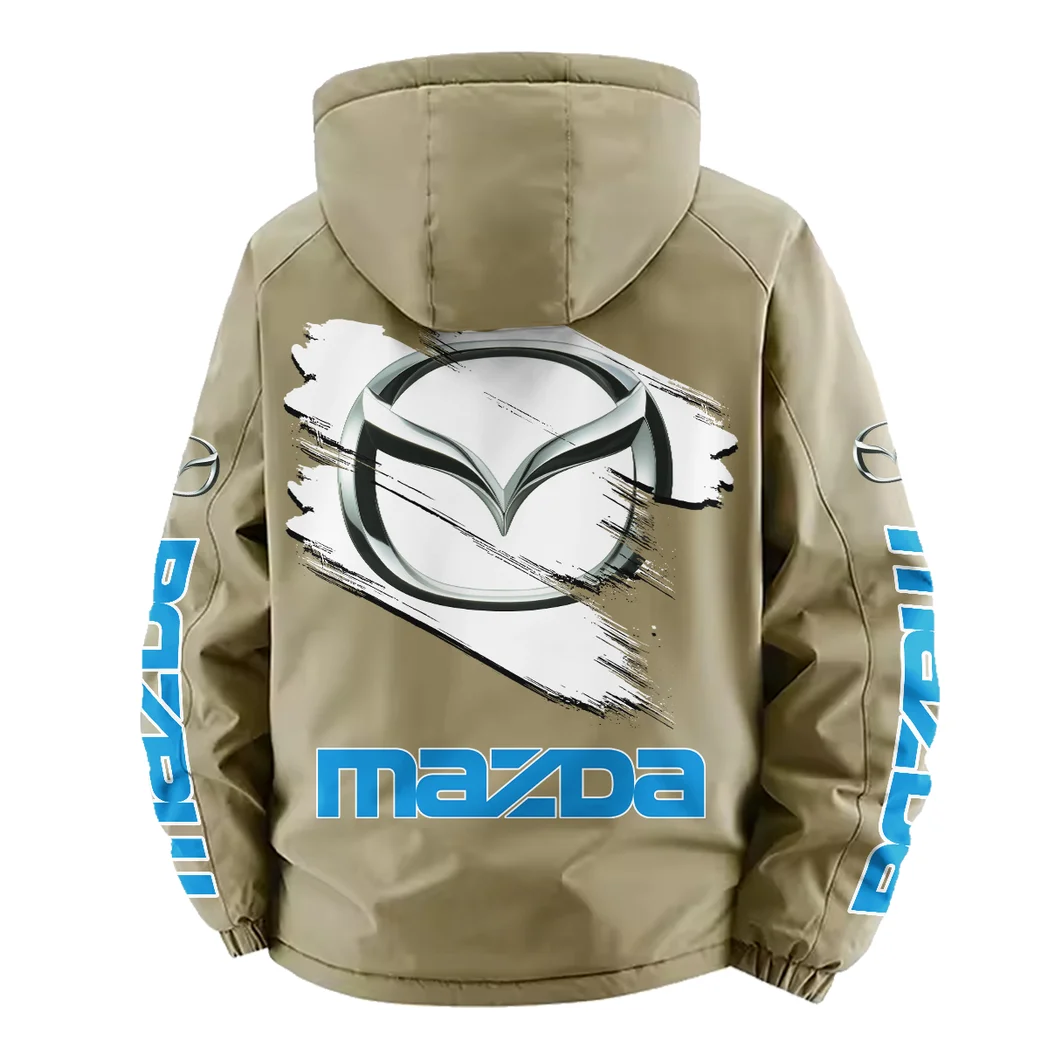Mid-Size Sedan Fleece Windbreaker Jacket, High-Output Training Jacket HVN1452MA - Khaki - Image 4