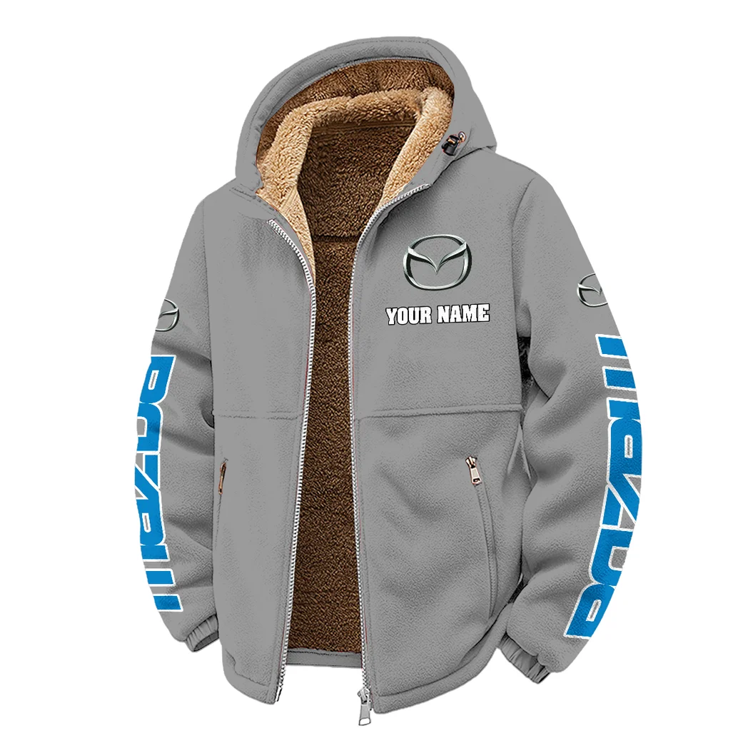 Mid-Size Sedan Winter Fleece Jacket, Technical Mid-Layer Jacket HVN1452MA - Grey - Image 2