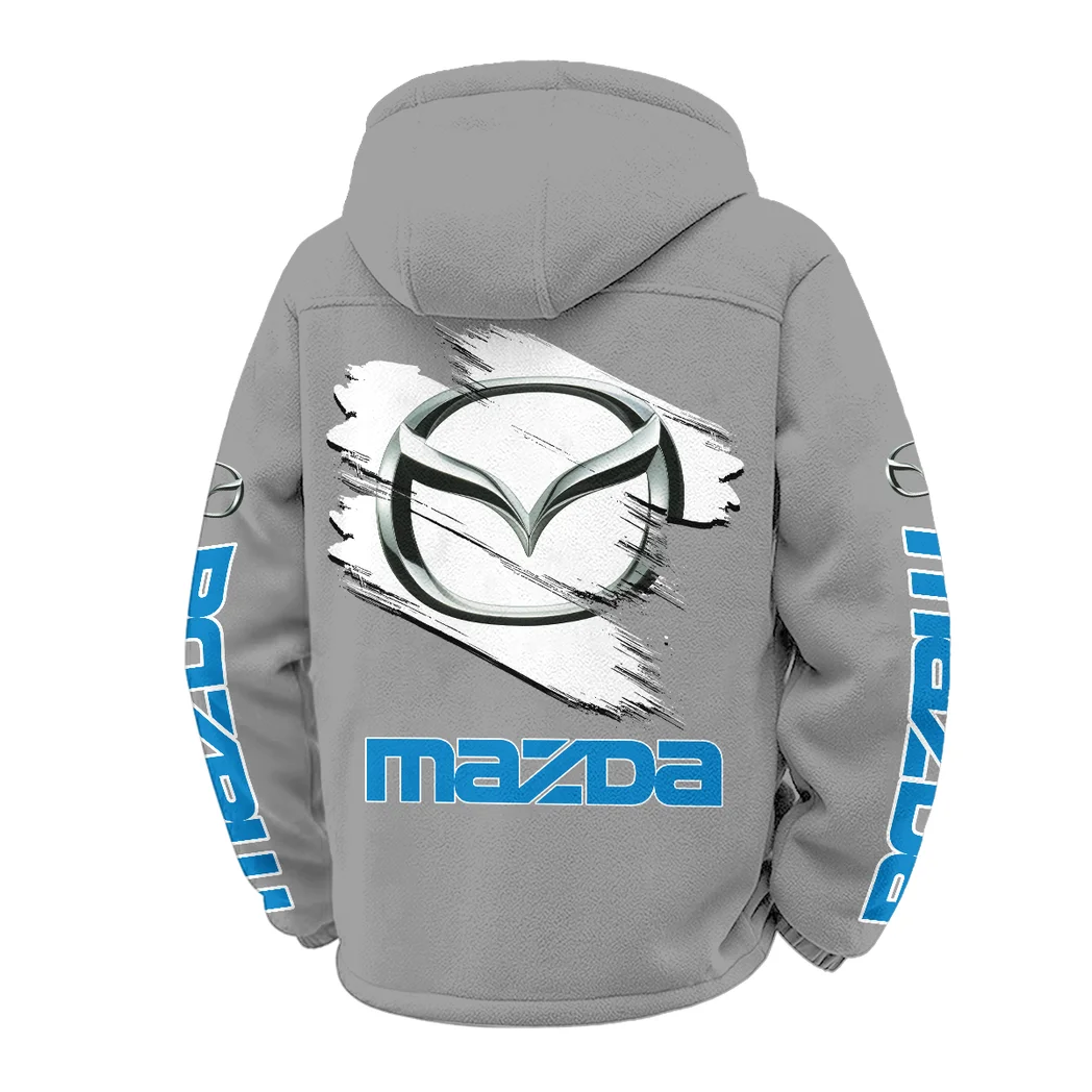 Mid-Size Sedan Winter Fleece Jacket, Technical Mid-Layer Jacket HVN1452MA - Grey - Image 3