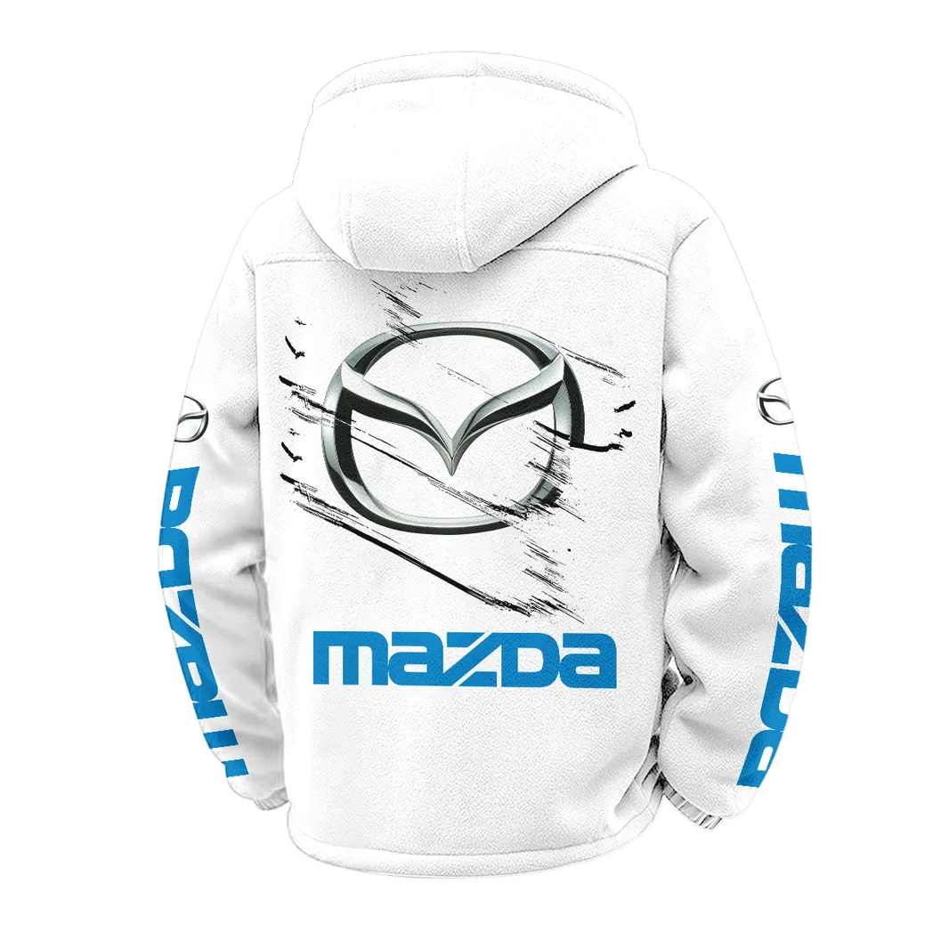 Mid-Size Sedan Winter Fleece Jacket, Technical Mid-Layer Jacket HVN1452MA - White - Image 3