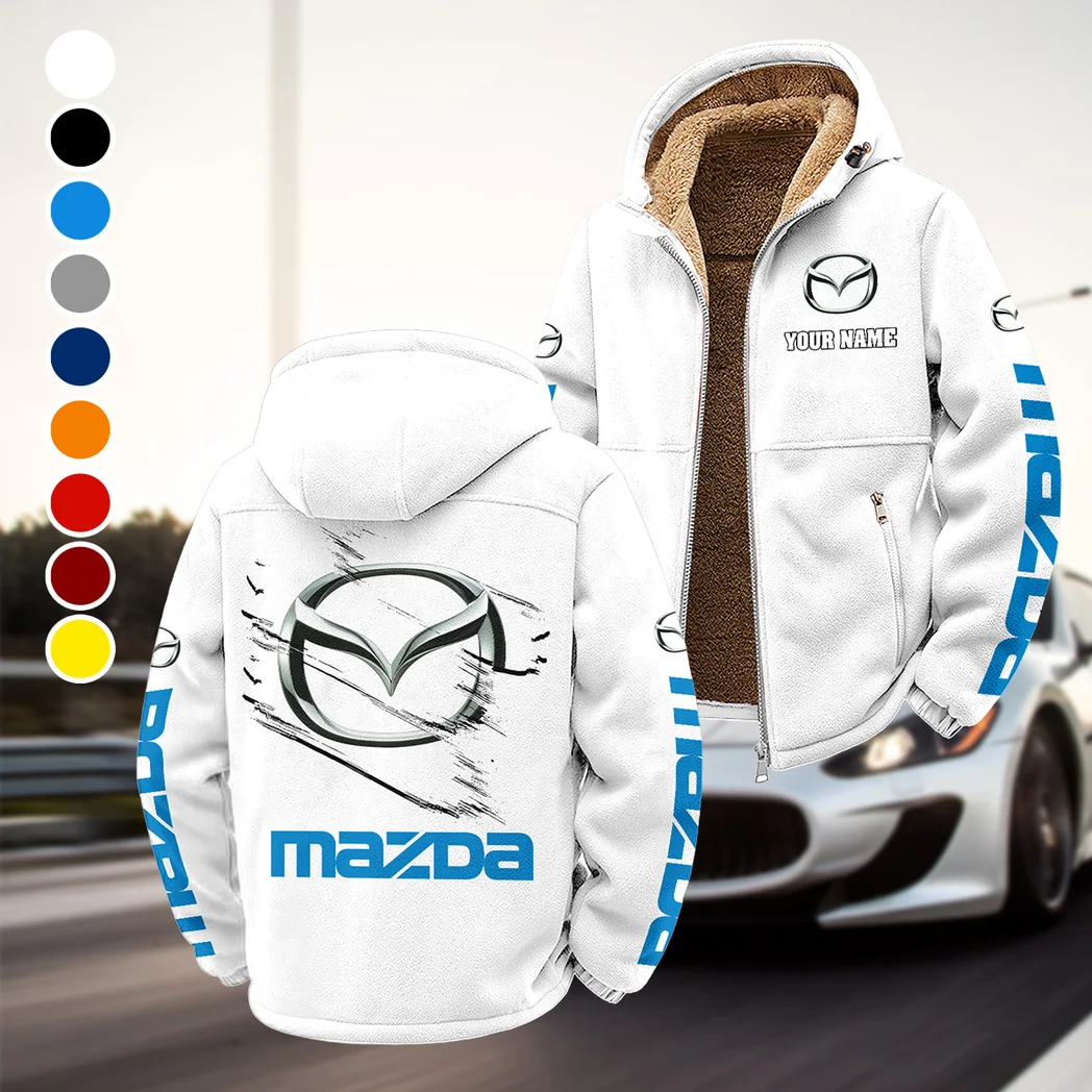 Mid-Size Sedan Winter Fleece Jacket, Technical Mid-Layer Jacket HVN1452MA - White