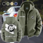 Marine Engine Fleece Windbreaker Jacket, Multi-Sport Weather Jacket HVN1452MM - Green