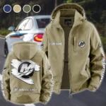 Marine Engine Fleece Windbreaker Jacket, Multi-Sport Weather Jacket HVN1452MM - Khaki