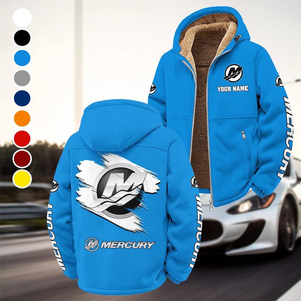 Marine Engine Winter Fleece Jacket, All-Mountain Sport Jacket HVN1452MM - Cyan