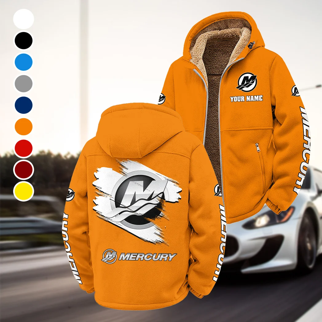 Marine Engine Winter Fleece Jacket, All-Mountain Sport Jacket HVN1452MM - Orange