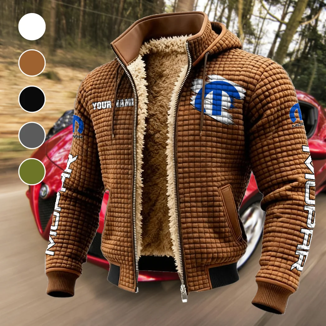 Classic Auto Enthusiasts Fleece-Lined Hooded Jacket, Arctic Protection Hooded Zip HVN1452MO - brown