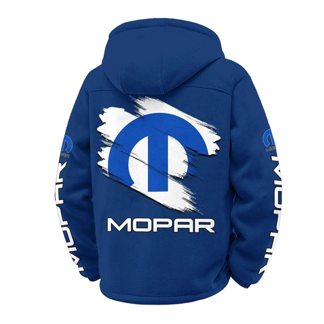 Classic Auto Enthusiasts Winter Fleece Jacket, Cold Weather Hiking Fleece HVN1452MO - Navy - Image 3