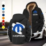 Classic Auto Enthusiasts Winter Fleece Jacket, Cold Weather Hiking Fleece HVN1452MO - Black