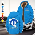 Classic Auto Enthusiasts Winter Fleece Jacket, Cold Weather Hiking Fleece HVN1452MO - Cyan