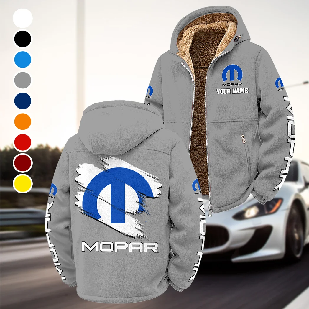 Classic Auto Enthusiasts Winter Fleece Jacket, Cold Weather Hiking Fleece HVN1452MO - Grey