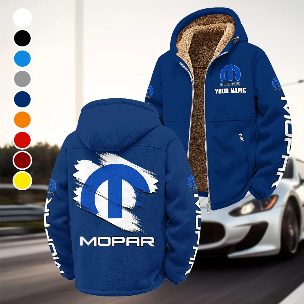Classic Auto Enthusiasts Winter Fleece Jacket, Cold Weather Hiking Fleece HVN1452MO - Navy