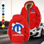 Classic Auto Enthusiasts Winter Fleece Jacket, Cold Weather Hiking Fleece HVN1452MO - Red