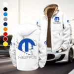 Classic Auto Enthusiasts Winter Fleece Jacket, Cold Weather Hiking Fleece HVN1452MO - White