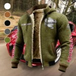 4x4 SUV Fleece-Lined Hooded Jacket, Elemental Guard Sport Jacket HVN1452NI - Green