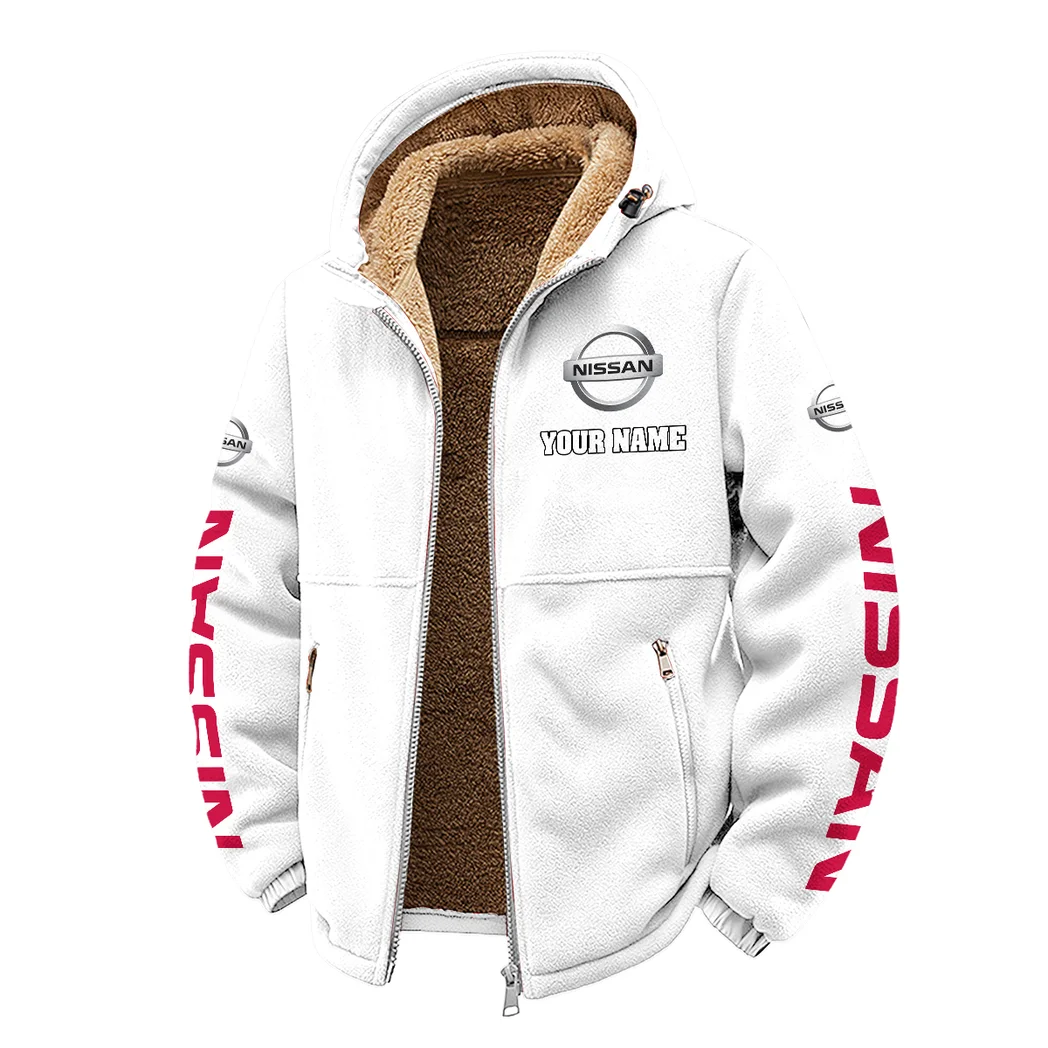 4x4 SUV Winter Fleece Jacket, Cross-Training Thermal Zip HVN1452NI - White - Image 2