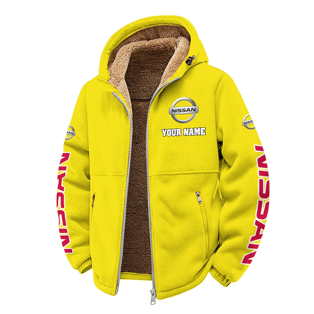 4x4 SUV Winter Fleece Jacket, Cross-Training Thermal Zip HVN1452NI - Yellow - Image 2