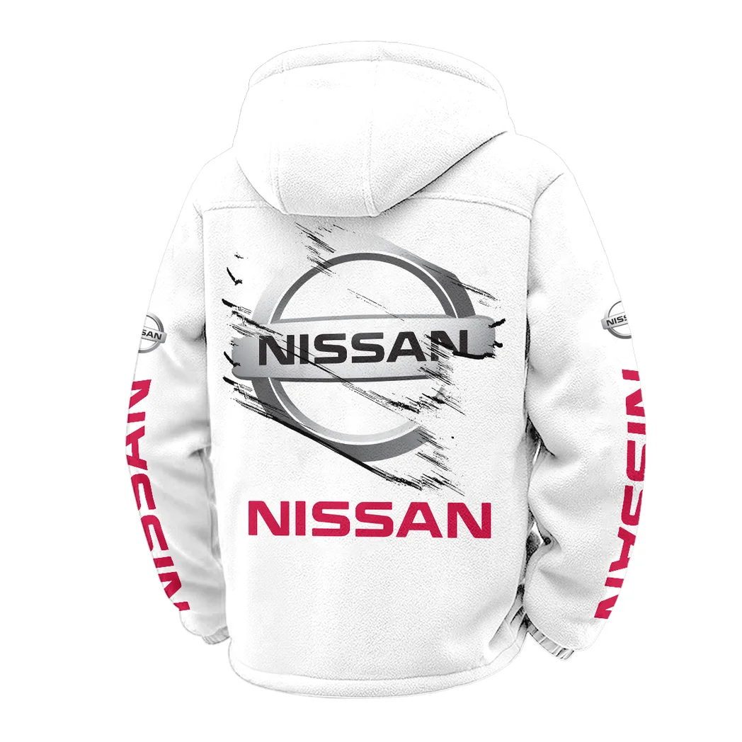4x4 SUV Winter Fleece Jacket, Cross-Training Thermal Zip HVN1452NI - White - Image 3