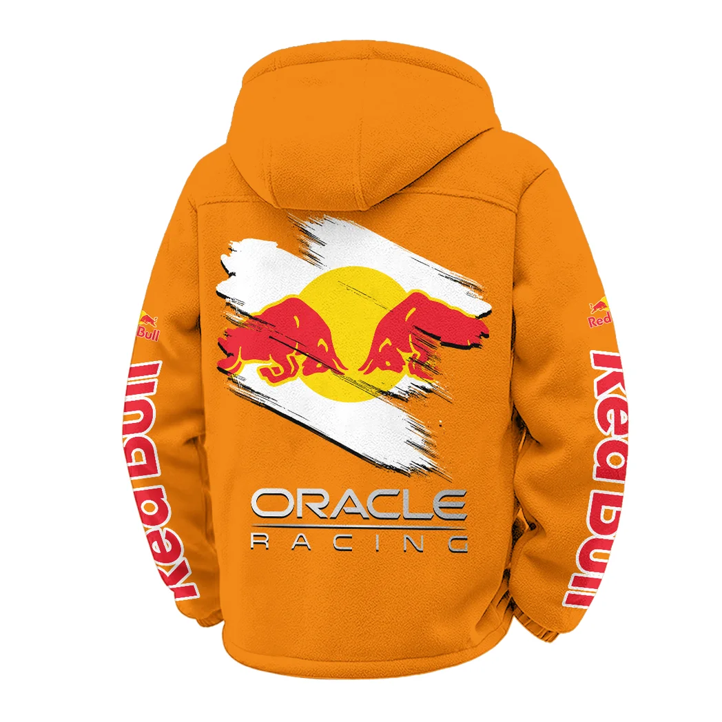 Support Core Winter Fleece Jacket, Ski & Snowboard Mid-Layer HVN1452NY - Orange - Image 3