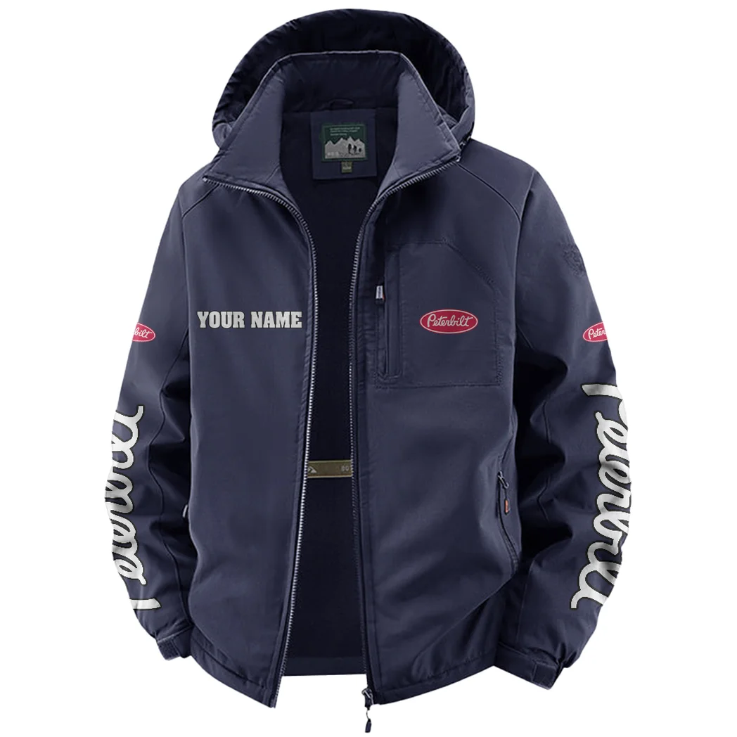 Industrial Vehicle Fleece Windbreaker Jacket, Mountain Ascent Windbreaker HVN1452PE - Navy - Image 2