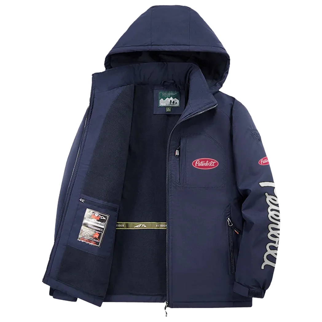 Industrial Vehicle Fleece Windbreaker Jacket, Mountain Ascent Windbreaker HVN1452PE - Navy - Image 3