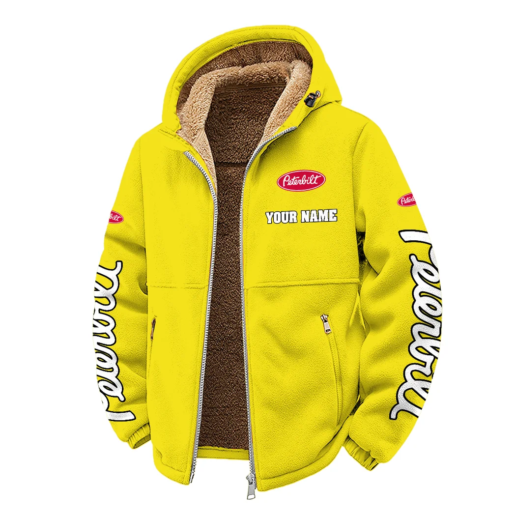 Industrial Vehicle Winter Fleece Jacket, Winter Endurance Jacket HVN1452PE - Yellow - Image 2