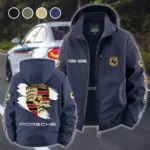 Luxury Coupe Fleece Windbreaker Jacket, Outdoor Activity Defense HVN1452PO - Navy