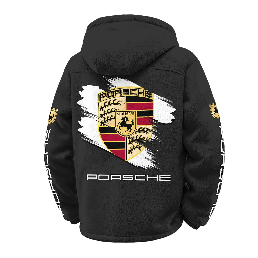 Luxury Coupe Winter Fleece Jacket, Heavyweight Plush Fleece HVN1452PO - Black - Image 3