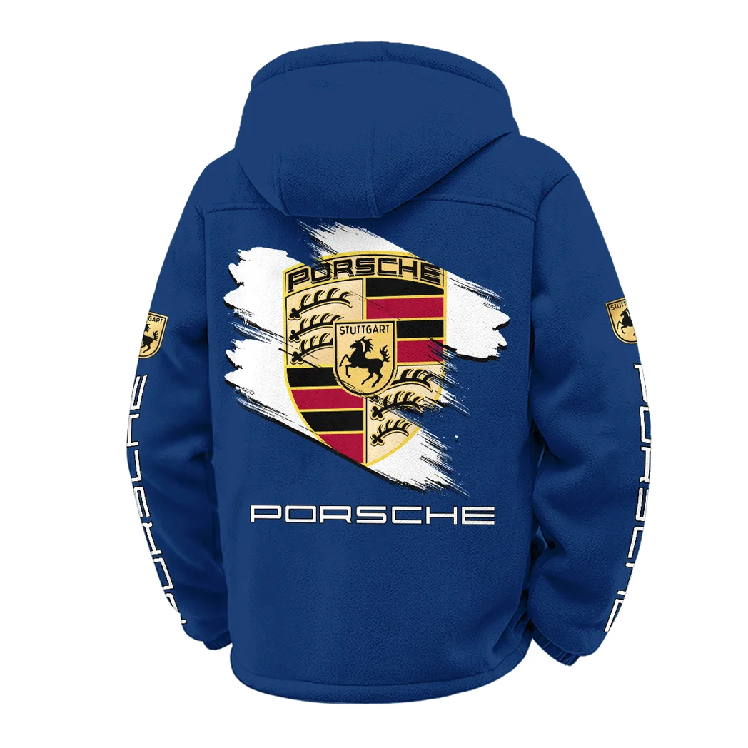 Luxury Coupe Winter Fleece Jacket, Heavyweight Plush Fleece HVN1452PO - Navy - Image 3
