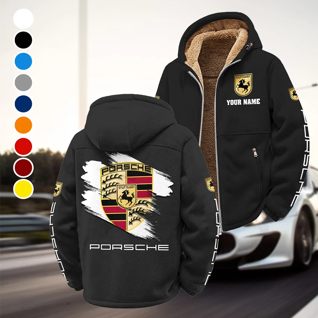 Luxury Coupe Winter Fleece Jacket, Heavyweight Plush Fleece HVN1452PO - Black
