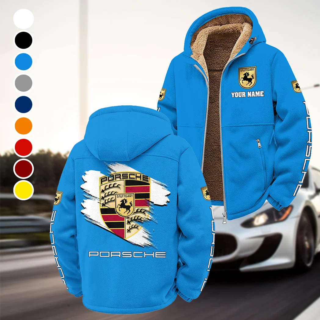 Luxury Coupe Winter Fleece Jacket, Heavyweight Plush Fleece HVN1452PO - Cyan