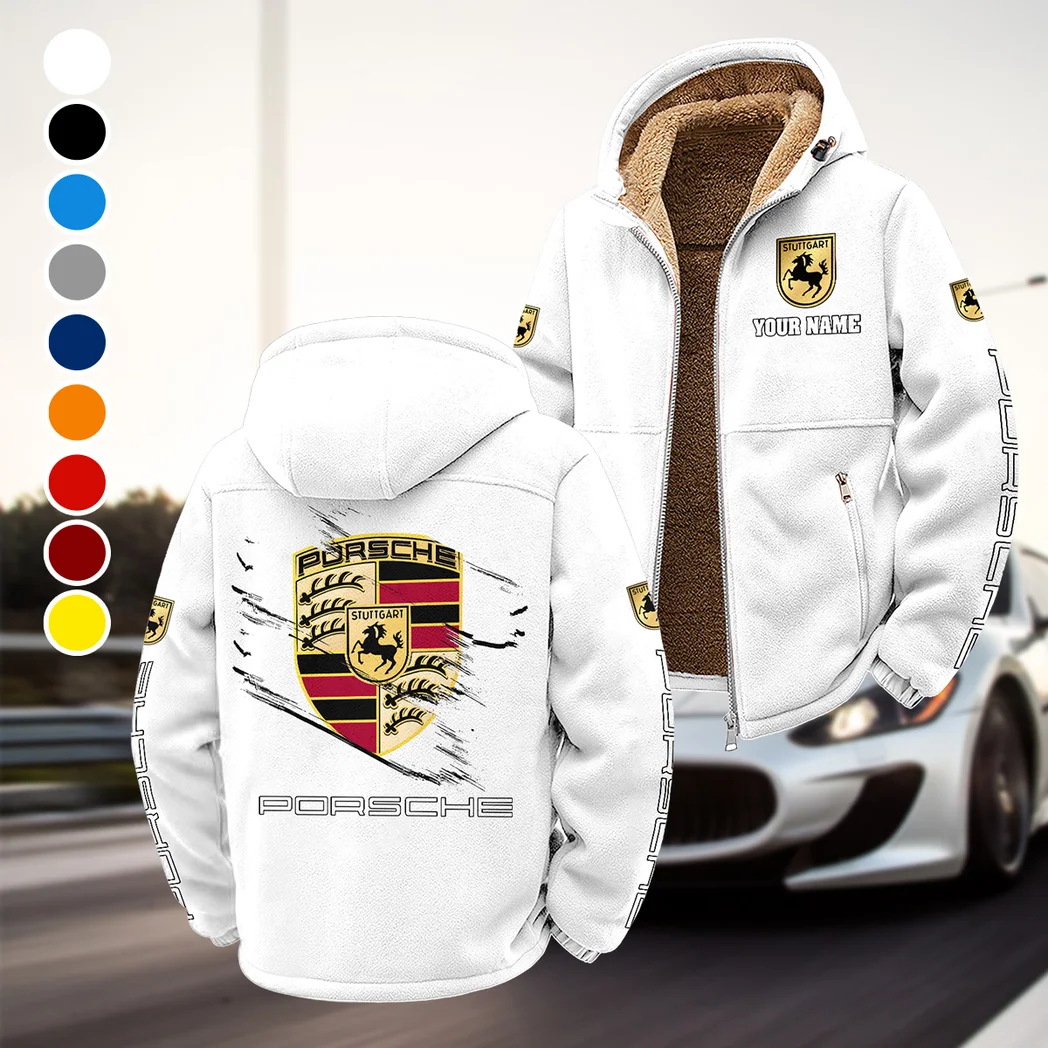 Luxury Coupe Winter Fleece Jacket, Heavyweight Plush Fleece HVN1452PO - White