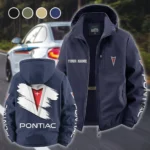 Classic American Car Fleece Windbreaker Jacket, Cozy Fleece-Lined Windbreaker HVN1452PO - Navy