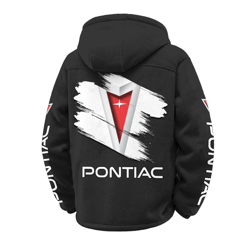 Classic American Car Winter Fleece Jacket, Brushed Interior Winter Fleece HVN1452PO - Black - Image 3