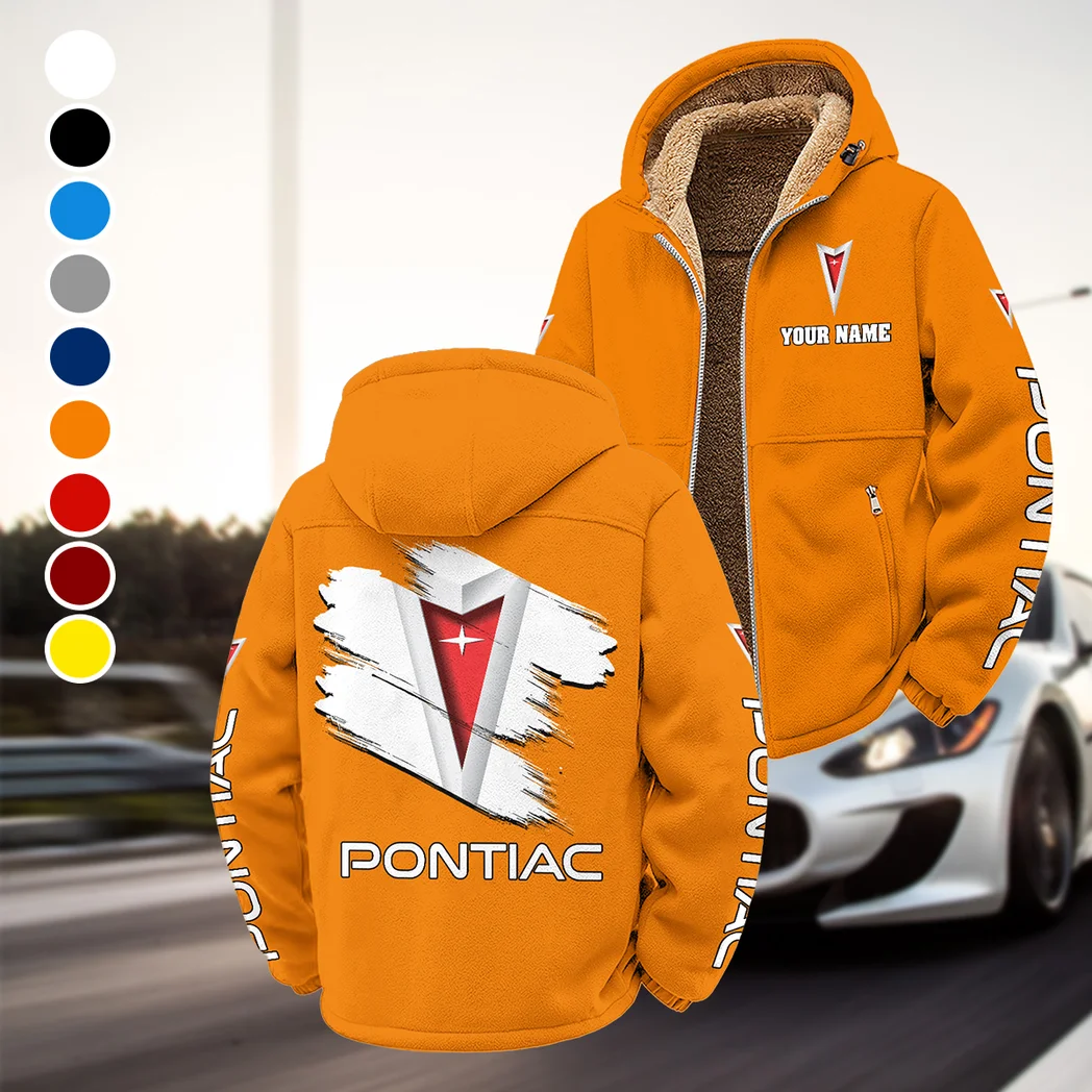 Classic American Car Winter Fleece Jacket, Brushed Interior Winter Fleece HVN1452PO - Orange
