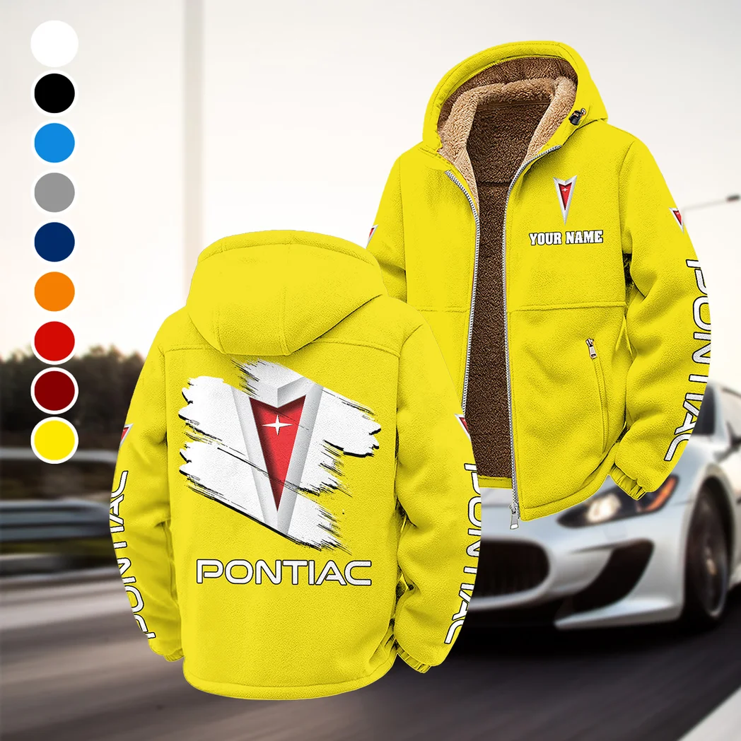 Classic American Car Winter Fleece Jacket, Brushed Interior Winter Fleece HVN1452PO - Yellow