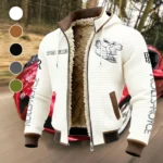Bespoke Sedan Fleece-Lined Hooded Jacket, Ultra-Soft Plush Lined Jacket HVN1452RR - White