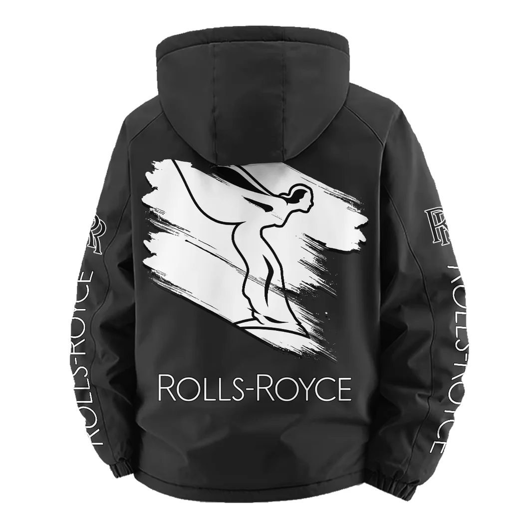 Bespoke Sedan Fleece Windbreaker Jacket, Soft-Shell Active Fleece HVN1452RR - Black - Image 4