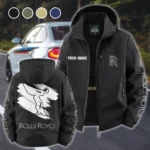 Bespoke Sedan Fleece Windbreaker Jacket, Soft-Shell Active Fleece HVN1452RR - Black