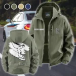 Bespoke Sedan Fleece Windbreaker Jacket, Soft-Shell Active Fleece HVN1452RR - Green