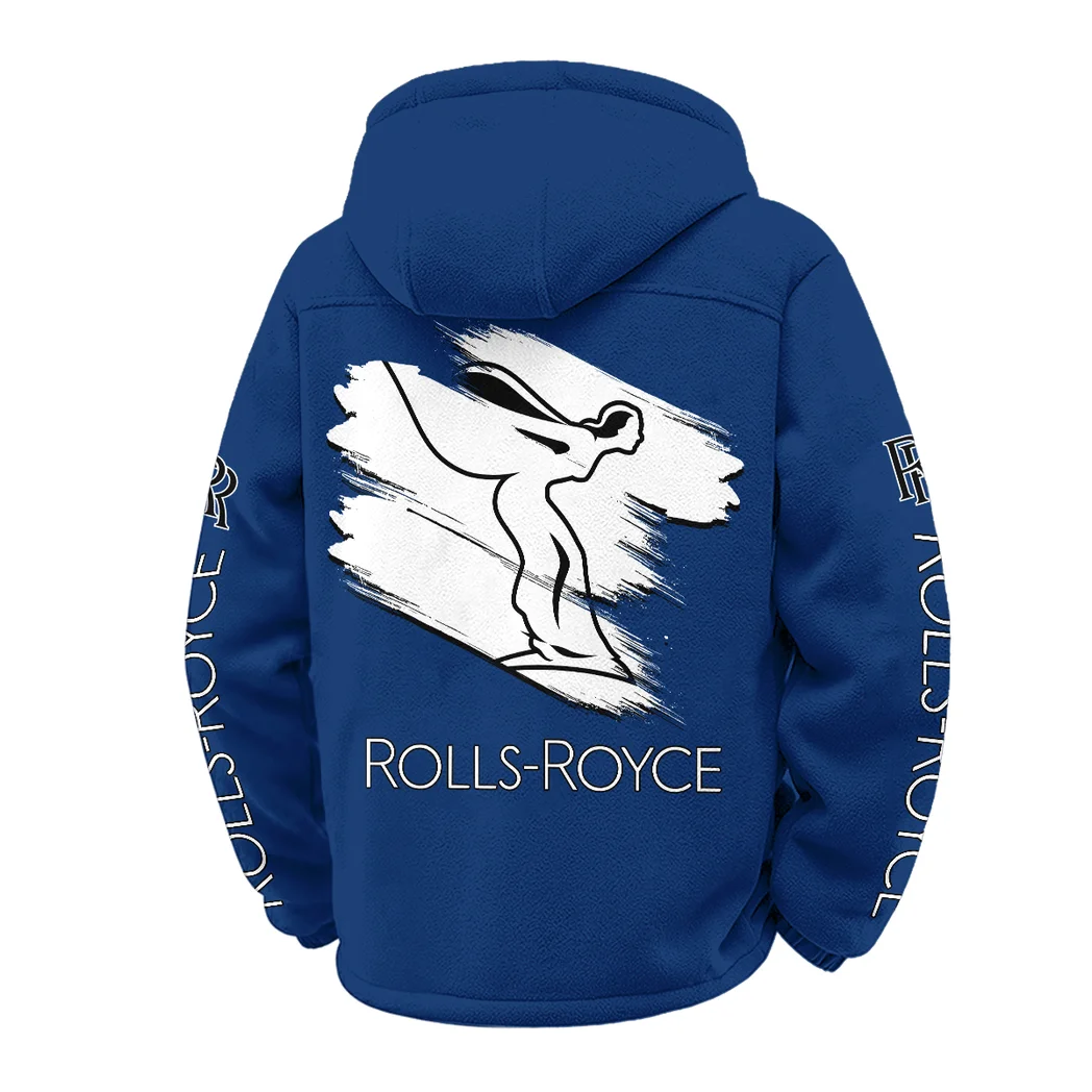 Bespoke Sedan Winter Fleece Jacket, Luxe Microfleece Pullover HVN1452RR - Navy - Image 3