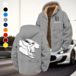 Bespoke Sedan Winter Fleece Jacket, Luxe Microfleece Pullover HVN1452RR - Grey