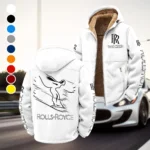 Bespoke Sedan Winter Fleece Jacket, Luxe Microfleece Pullover HVN1452RR - White