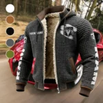 Strong Utility Pickup Fleece-Lined Hooded Jacket, Thermal Core Fleece Jacket HVN1452RT - Grey