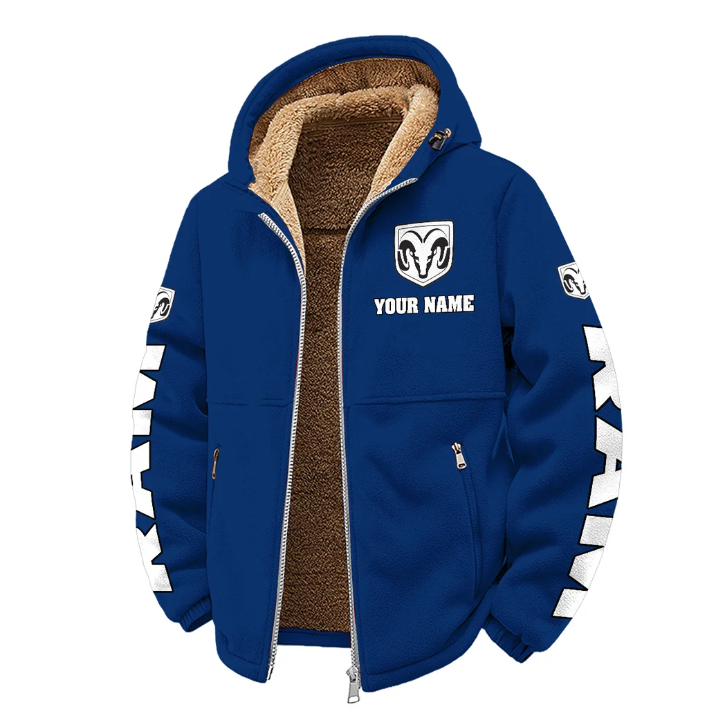 Strong Utility Pickup Winter Fleece Jacket, Anti-Pill Thermal Fleece HVN1452RT - Navy - Image 2