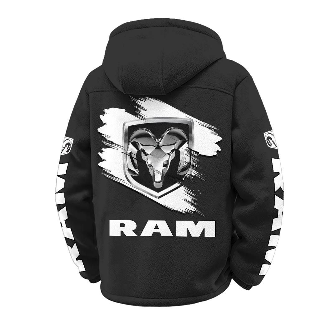 Strong Utility Pickup Winter Fleece Jacket, Anti-Pill Thermal Fleece HVN1452RT - Black - Image 3