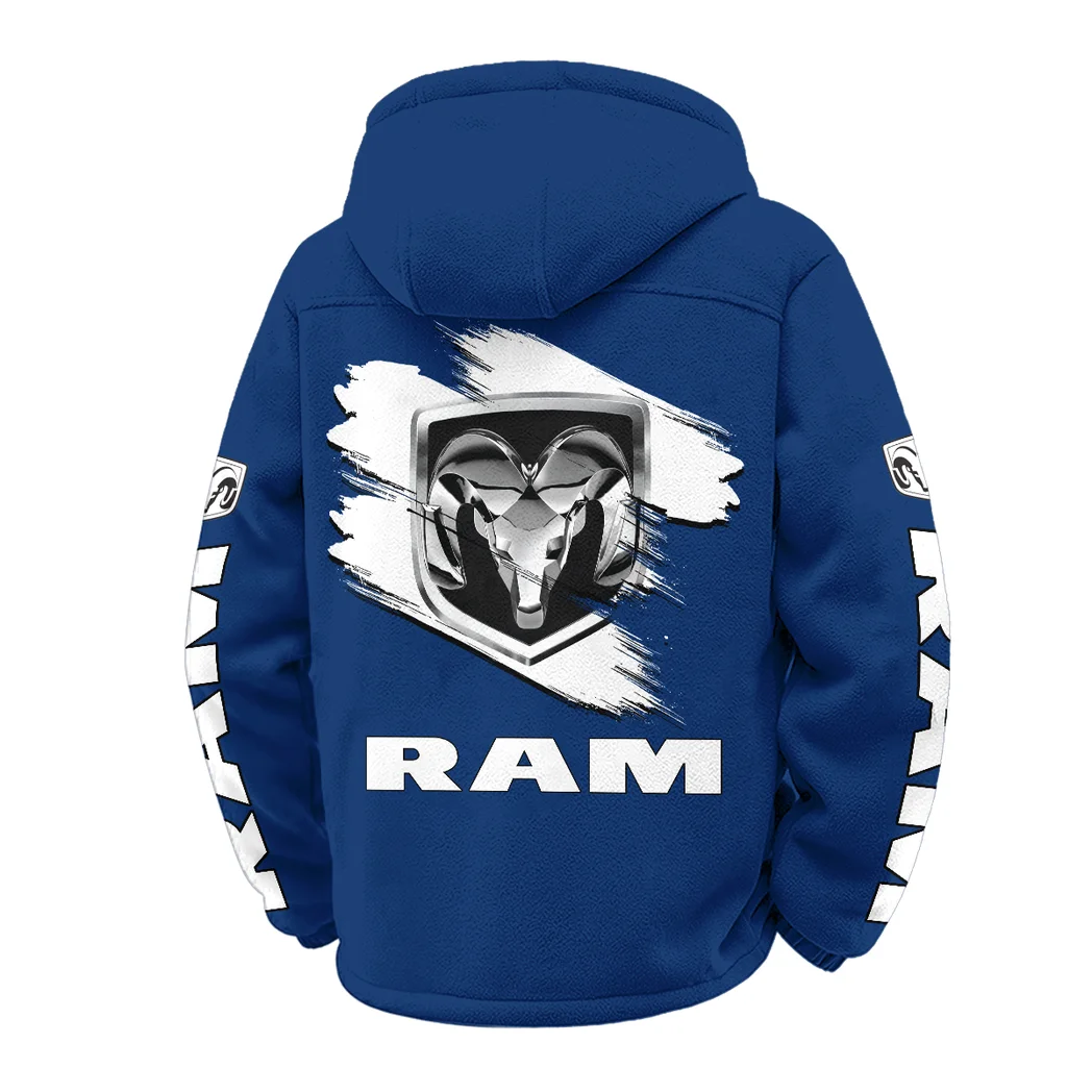 Strong Utility Pickup Winter Fleece Jacket, Anti-Pill Thermal Fleece HVN1452RT - Navy - Image 3